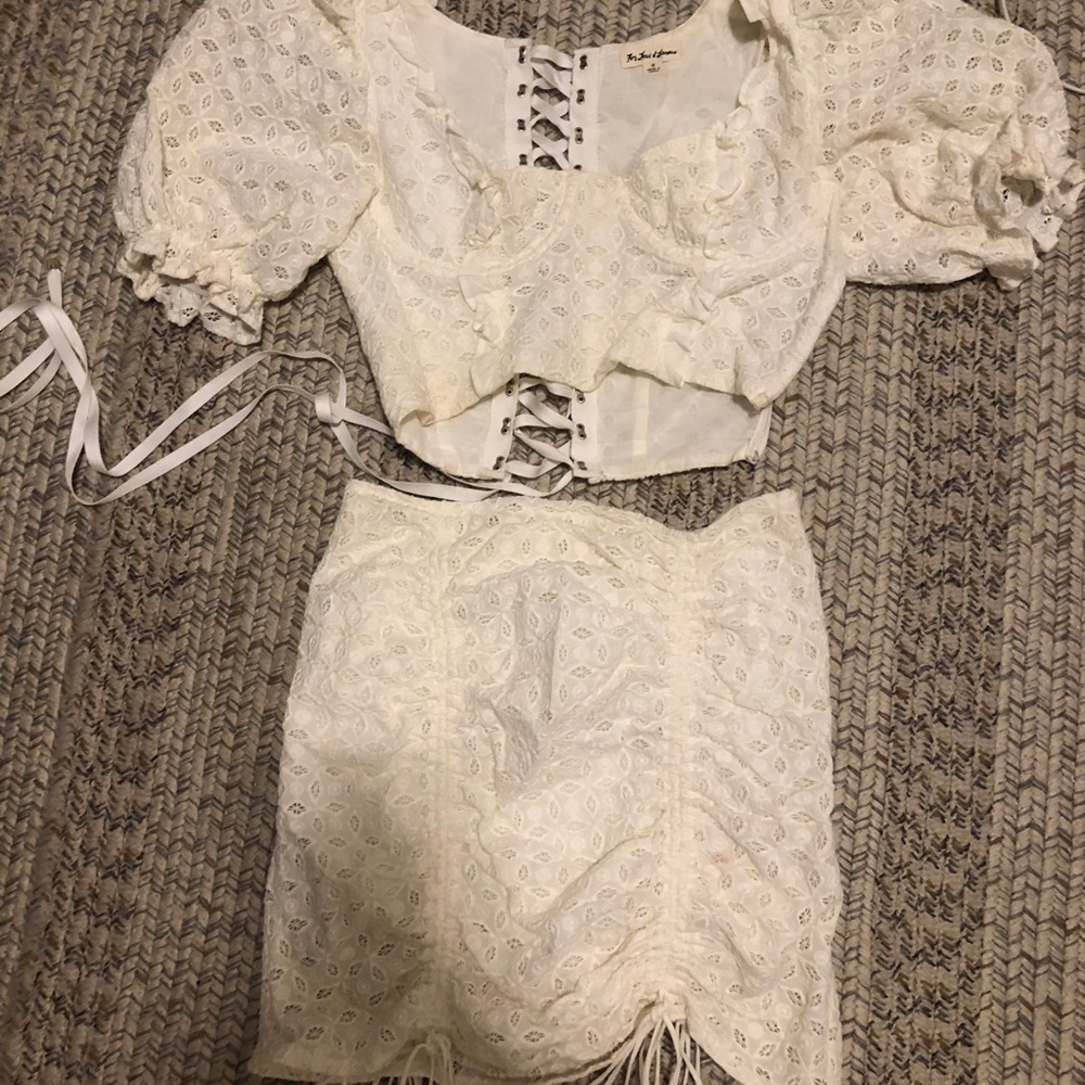 For Love and Lemons white set Size Small